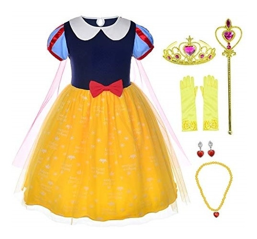 Disfraz De Princesa   Para Niñas Pequeñas Talla 2 - 3 T