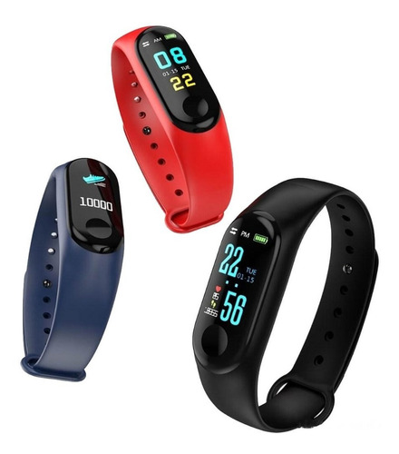 Pulseira Inteligente Smartband M3 Monitor Cardíaco Relógio