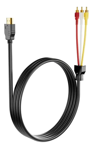 comprar Cable Hdmi A Rca 1080p 1.5m Audio Video Av Tv Dvd