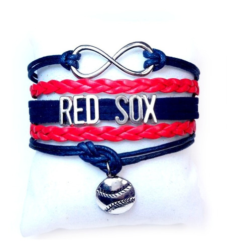 Brazalete Pulsera Infinite Love / Mlb Red Sox Boston Beisbol