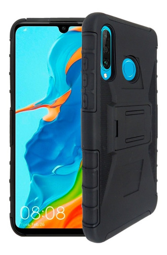 Imagen 3 de 9 de Funda Uso Rudo 3 En 1 Huawei P30 Lite