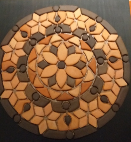 Imagen 1 de 2 de Malla Mosaico Decorativo Arcilla Pisos Paredes