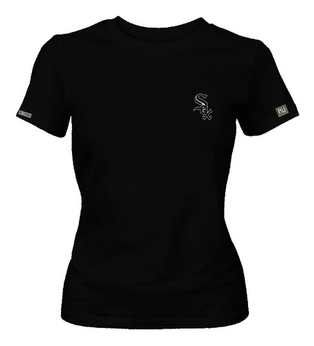 Camiseta Chicago White Sox Logo Beisbol Dama Mujer Phd