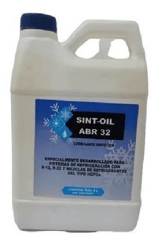 Aceite Mineral Equipos De Refrigeracion 1ltr Sint-oil Abr 32