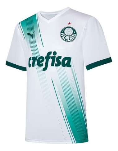 Camisa Puma Palmeiras Away Masculino - Branco E Verde