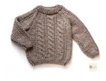 Comprar Buzo\u002Fsweater Para Niño\u002Fbebé Tejido A 2 Agujas De 0a3años 
