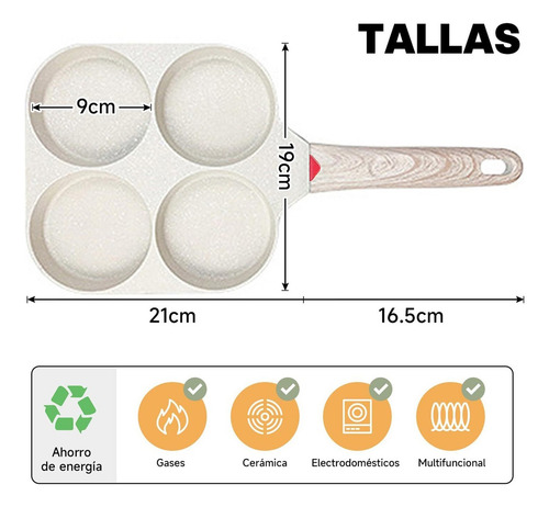 Sartén Antiadherente Para Huevos Estrelladossartenes