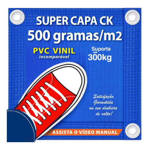 Imagem 1 de 5 de Capa De Piscina 15 Em 1 Pvc 500 Segurança+térmica 10x7,5 M
