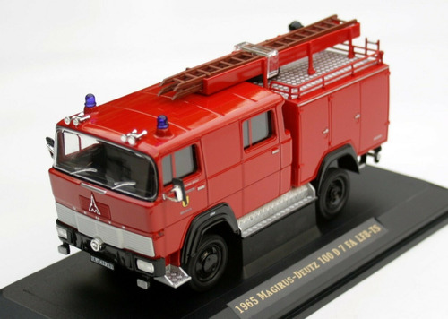 Carro Bombero Magirus Deutz 100 D 7fa Lf8-ts Escala 1/43 