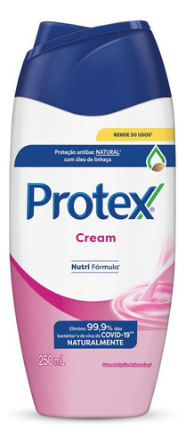 Sabonete Líquido Antibacteriano para Corpo Protex Cream 250ml Sabonete Líquido para Corpo