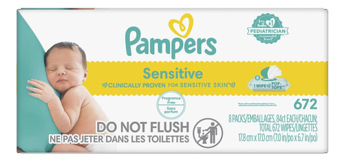 Pampers Toallitas Para Bebes Hipoalergenicas Y Sin Perfume,