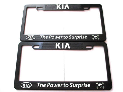 Marco Portaplaca Kia Optima Rio Soaul Stinger 2 Piezas 