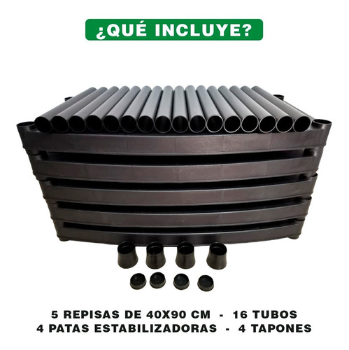 Imagen 9 de 10 de Estante Reforzado De Plástico Con 5 Repisas Armables