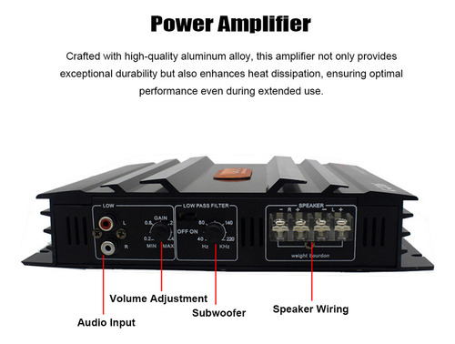 Amplificador De Potencia 3800w Amplificador Bidireccional Es