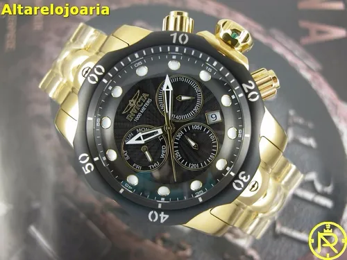 Relogio Invicta Venom Plaque Ouro Fundo Preto 23892 Parcelamento