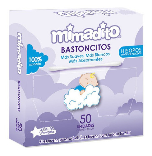 Hisopos Mimadito 50 Und Bulto De 12 Und.