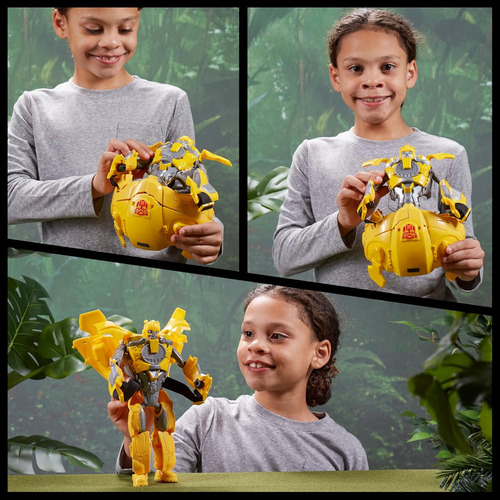 Máscara De Juguete Transformers, Bumblebee, 2 En 1, Amarillo