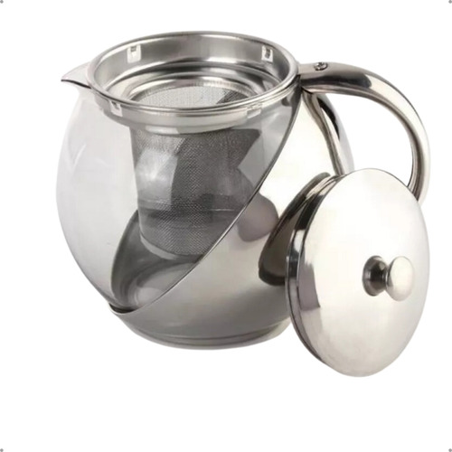 Jarra Infusora Inox Bule Com Coador P Chá Resistente 750 Ml