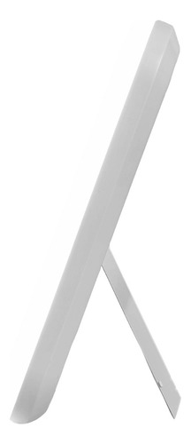 Espejo Rectangular Maquillaje Make Up Luz Led Usb Pilas Bz3 Marco Blanco Rj2417