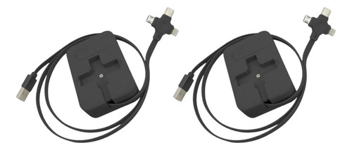 Ms Cables Usb De Carga Múltiple Retráctil  3 En 1, 2 Pz