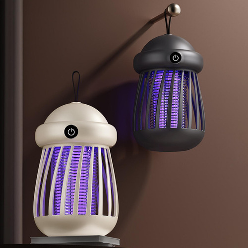 Lámpara Trampa Recargable Portátil Con Iluminación Negro