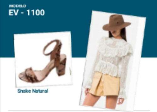 Imagen 4 de 10 de Zapatos Sandalia Café Tacón Grueso Mujer