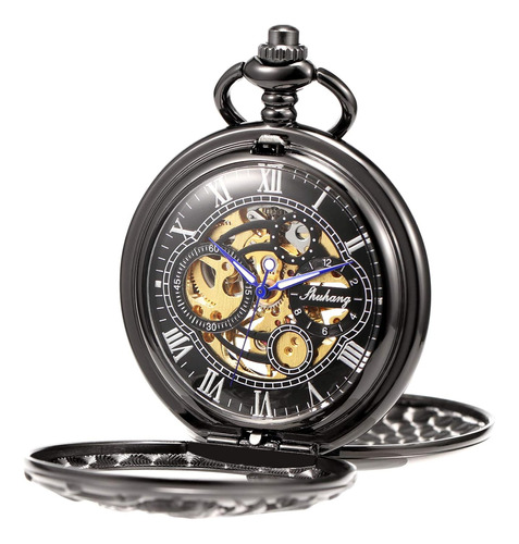 Reloj De Bolsillo Mecánico Dream Dragon, De Esqueleto