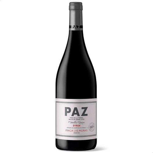 Vino Syrah PAZ bodega Finca Las Moras 750 ml pack x 3 u
