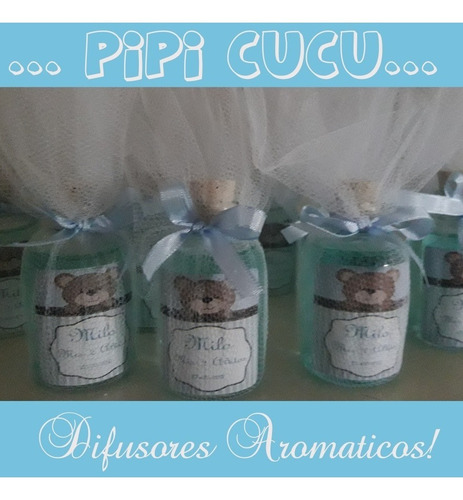 10 Difusores Aromaticos 100cc Con Tul Personalizados