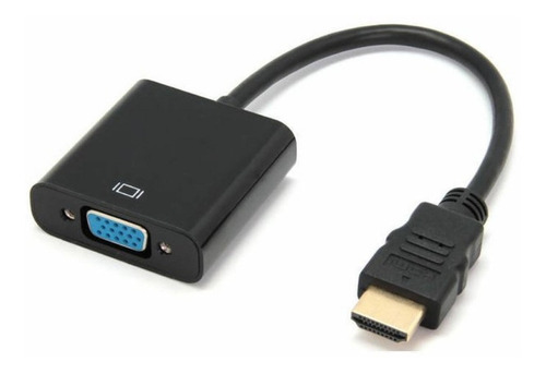 Cable Conversor Hdmi A Vga Full Hd Adaptador 1080p Ficha Oro