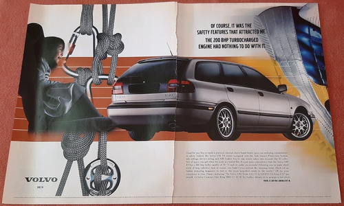 Publicidad Volvo V40 T4 1998 (publicidad Inglesa)