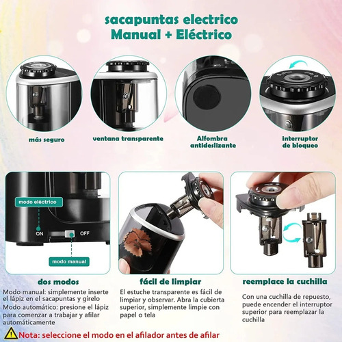 A Sacapuntas Eléctrico - Afilador De Lápices Automático