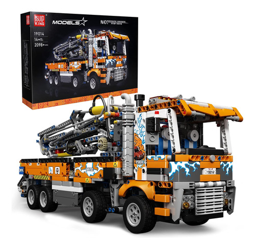 Mould King Concrete Pump Truck Building Set Para Niños A Par