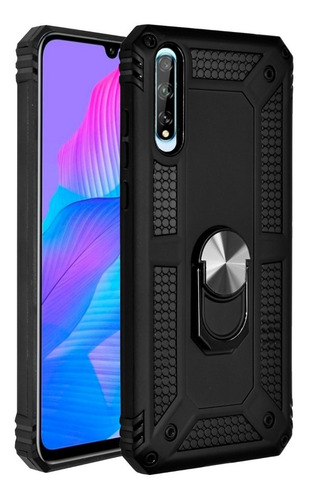 Imagen 1 de 7 de Funda Anillo Magnetica Case Uso Rudo Modelos Huawei