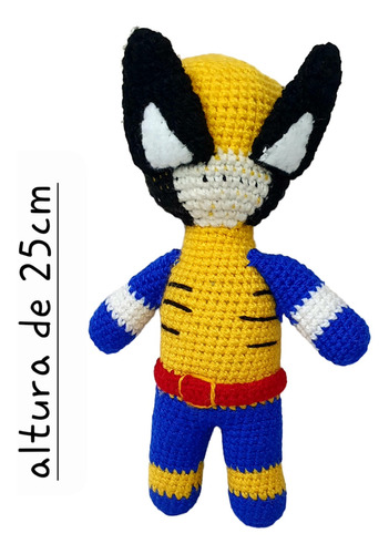 Wolverine En Tejido Crochet - Amigurumi