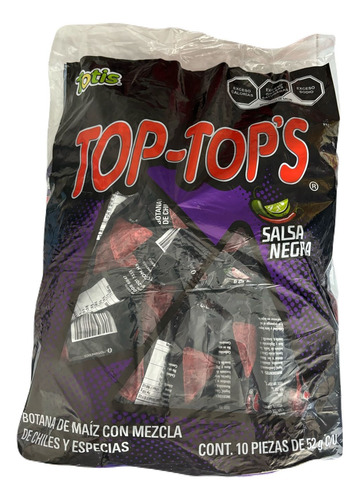  Botana Top Tops Salsa Negra 52g