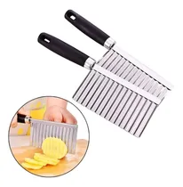 Comprar Cortador Cuchillo Ondulado Papas Fritas Acero Inoxidable 