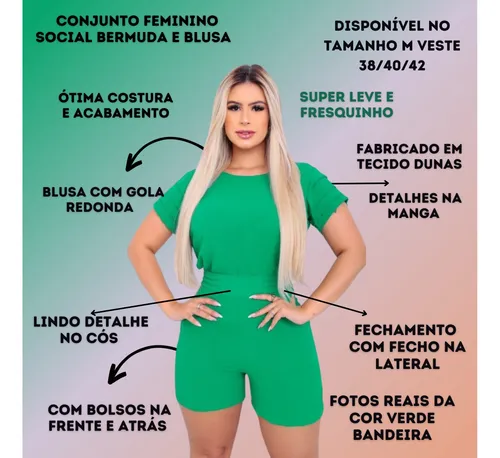 Conjuntos sales femininos festa