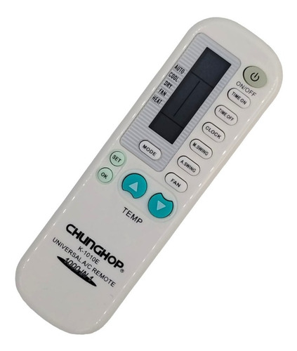 Control Remoto Aire Acondicionado Universal Modelo K-1010e
