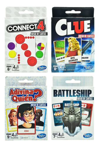 Juegos De Mesa Pack 4 Pz  Hasbro 