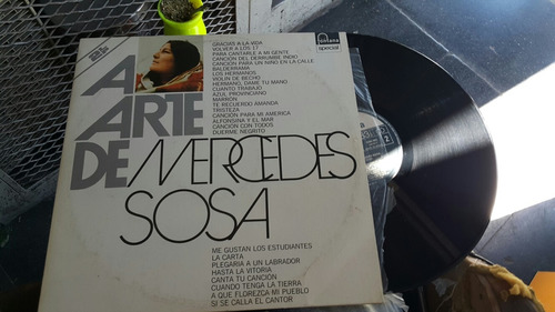 Disco De Vinilo Mercedes Sisa A Arte De Mercedes Sosa 2 Lp