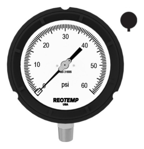 Manómetro De Proceso De (0 A 60) Psi