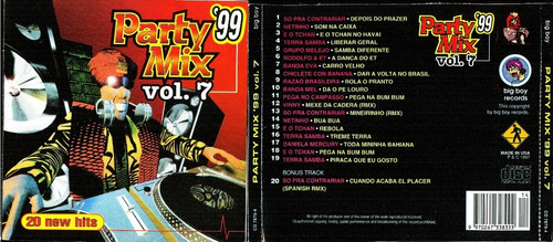 Party Mix Brasil Axe-bossa Vol 6 1997 20 Track Usa Cerrado