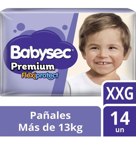 Pañal Premium Flexi Prot Xxg Babysec 14 Uni(3 Dis) Super