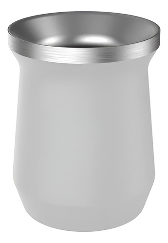 Mate Acero Inoxidable 260 Ml (shape) Color Blanco Liso