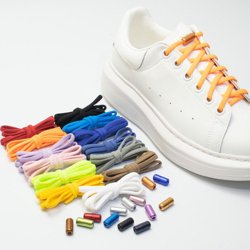 Cordones Elásticos Sin Anudar En Forma De Cápsula, 1 Par