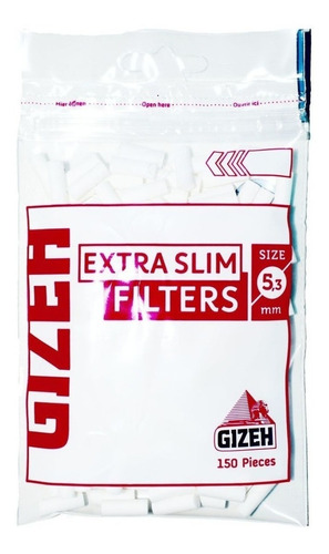 Filtros Gizeh Extra Slim 5,3mm - 150 Filtros 