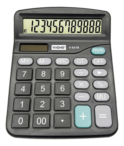 Calculadora Eletronica De Mesa 12 Digitos V 837 B Vighs