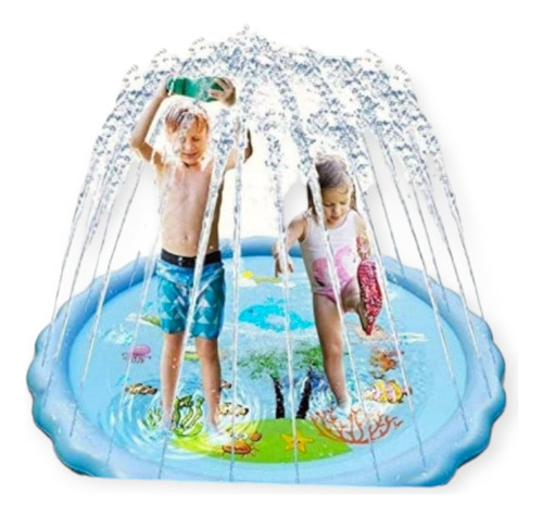Piscina Inflable Plástico Niños 170 Cms Splash Con Aspersor