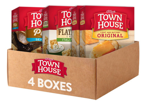 Kellogg's Town House Crackers, Aperitivos De Fiesta, Paquete